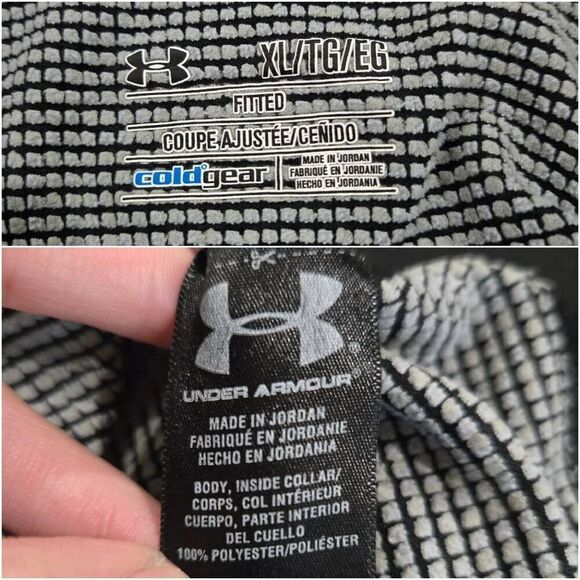 Under Armour Coldgear Grid ½ Zip-Up Sweatshirt(I015)-Size L for Men - Picture 6 of 8